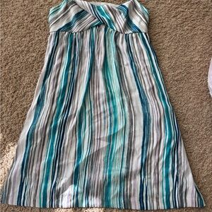 LOFT Multicolor Striped Dress